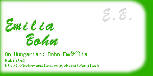 emilia bohn business card